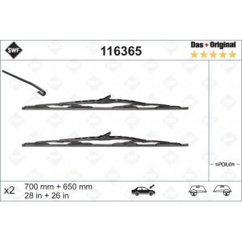 Silecek Vito639 Ön; Set 70/65cm 2004-05